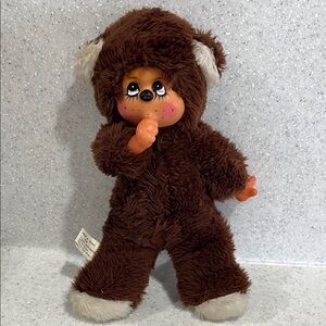 Vtg Rubber Face/Hands Thumb Sucking Monkey/Bear Kmart Made In Taiwan MCM Plush